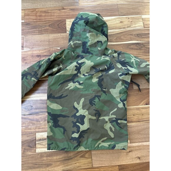Military Camouflage Extended Cold Weather Parka Men’s Medium Vintage Raven Coat - Picture 11 of 12